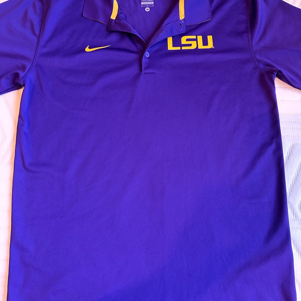 Game Day Gold Nike LSU Polo Shirt